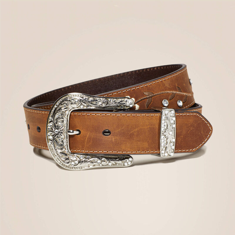 Ariat Embroidered Scrolling Flowers Brown - 10021240