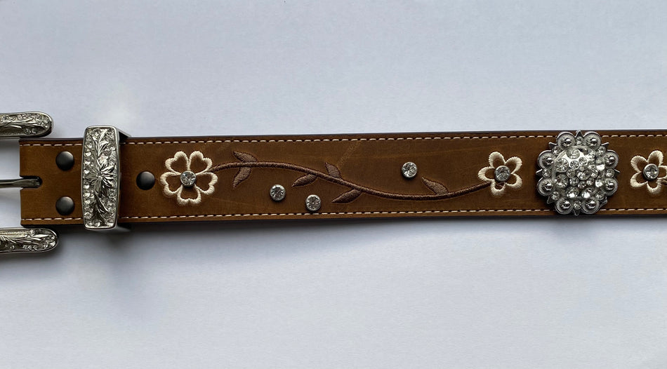 Ariat Embroidered Scrolling Flowers Brown - 10021240