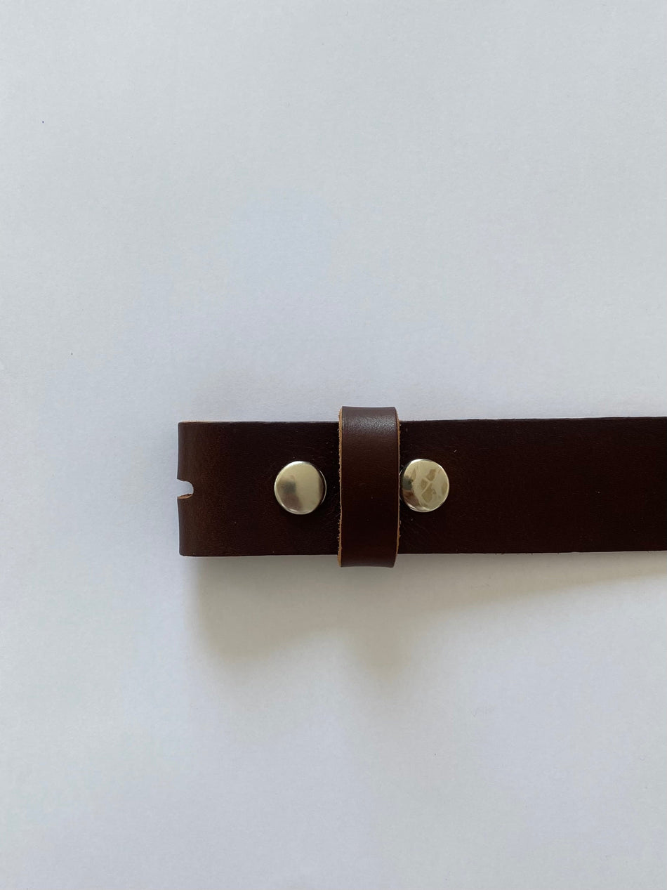Leather Belt Dark Brown
