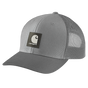Carhartt Twill Mesh-Back Logo Patch Cap - 105216 Grey