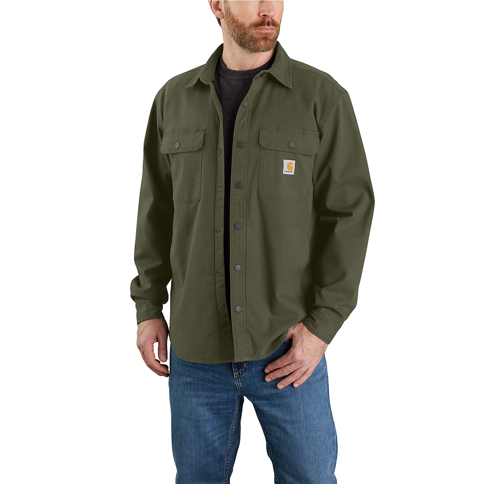 Canvas & Fleece shirt jac 105419 -G72 Basil