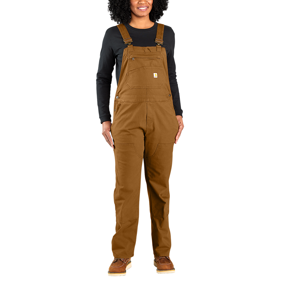 Carhartt Women's Loose fit canvas bib overall - Brown - 106001