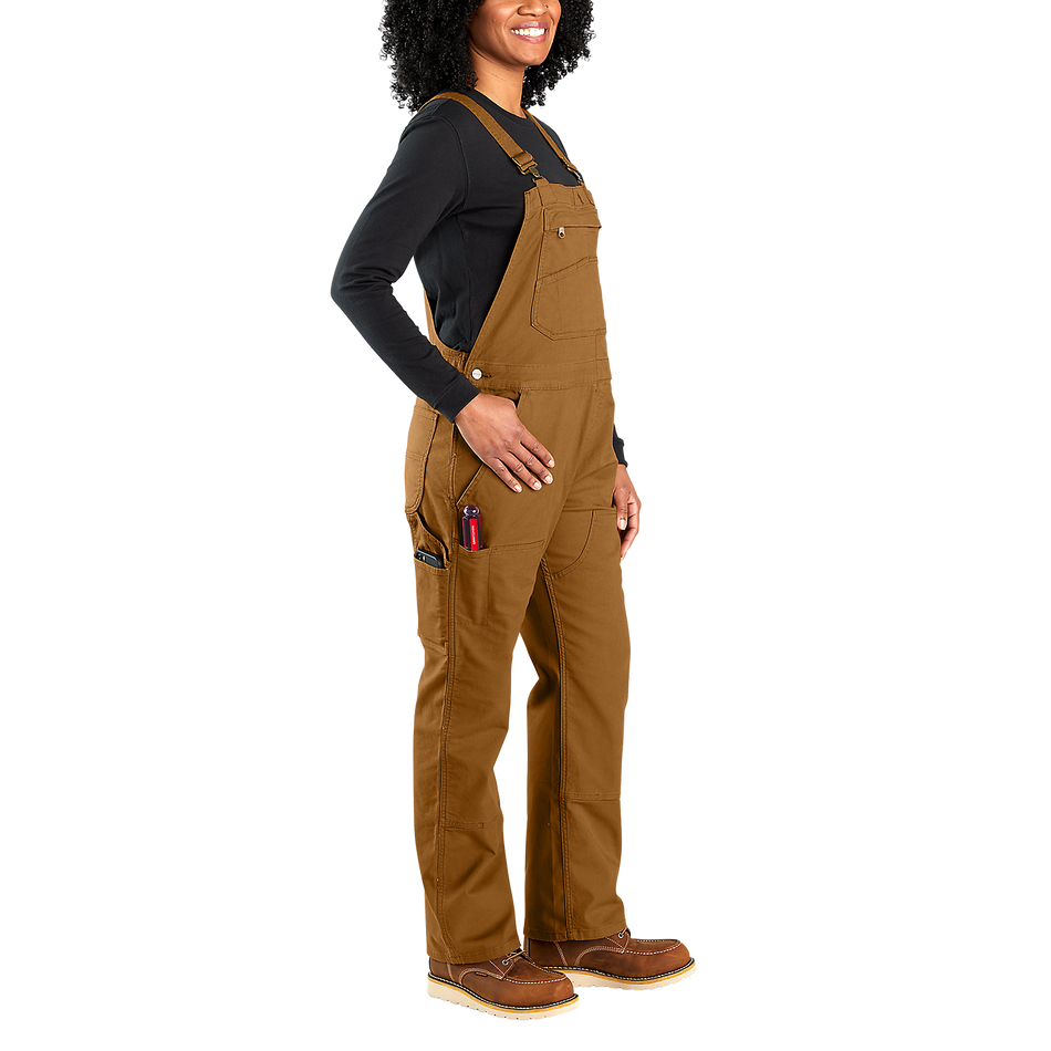 Carhartt Women's Loose fit canvas bib overall - Brown - 106001