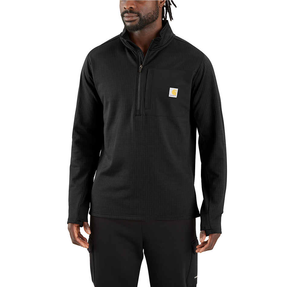 Carhartt Force® Relaxed Fit Mock Neck Half-Zip Fleece-Lined Shirt -106423