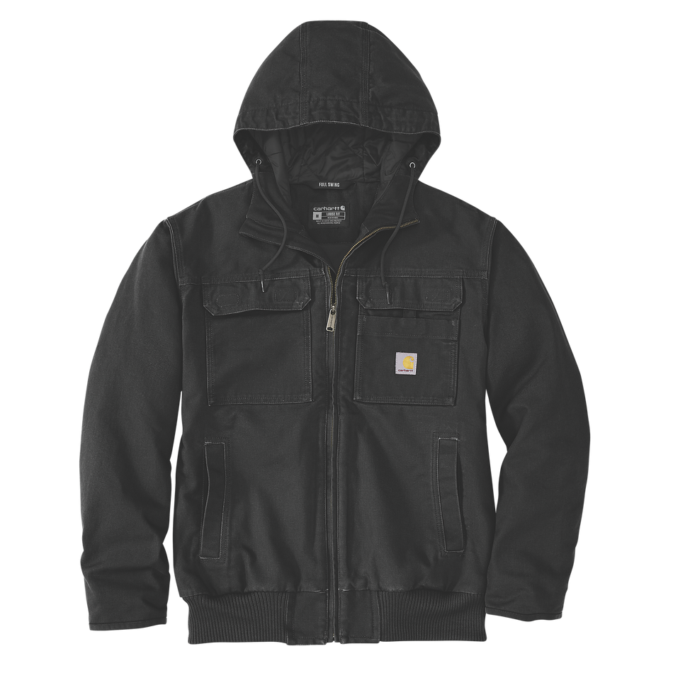 Bartlett Relaxed Fit Washed Duck Insulated Jacket - 106980 Black
