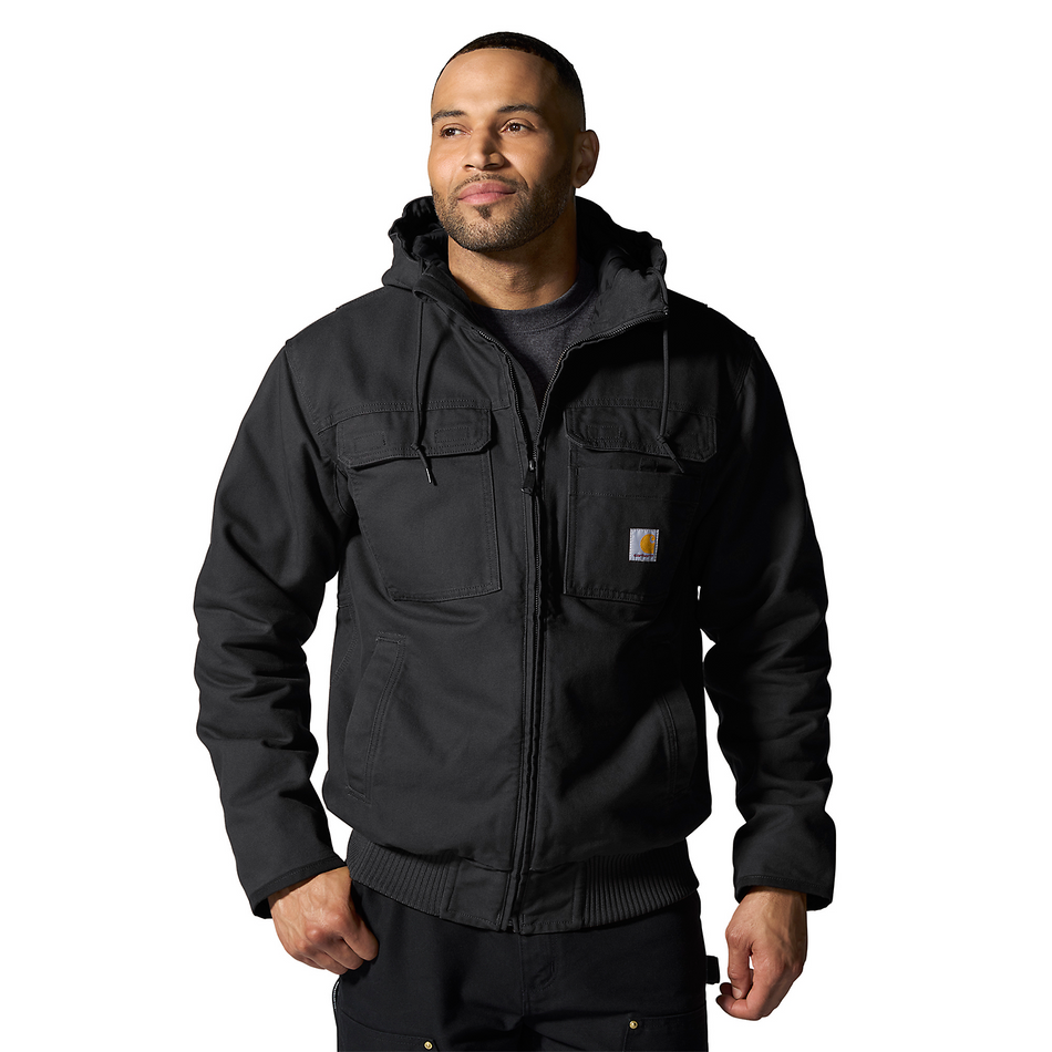 Bartlett Relaxed Fit Washed Duck Insulated Jacket - 106980 Black