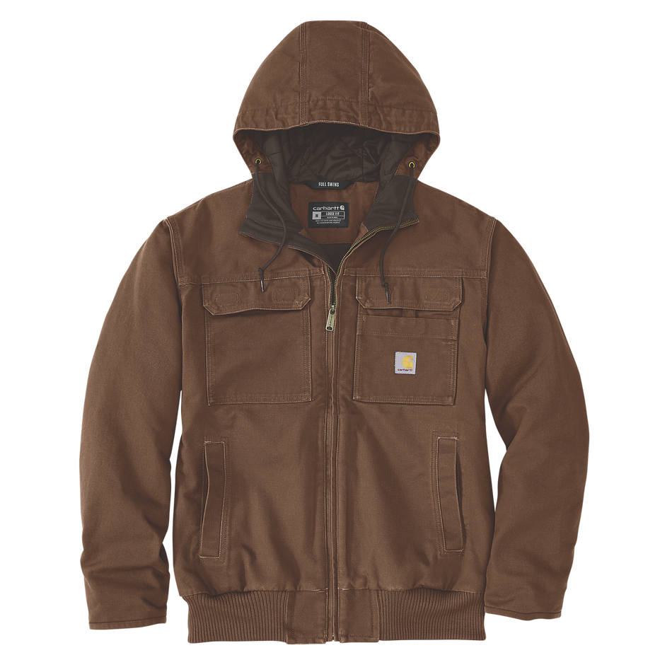 Bartlett Relaxed Fit Washed Duck Insulated Jacket -  106980 Dark Brown