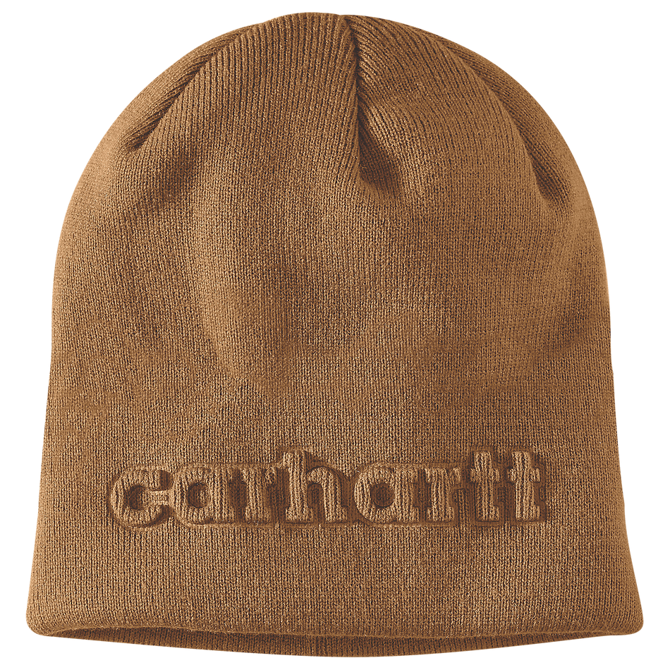 Knit Embossed Beanie - 107002 BRN