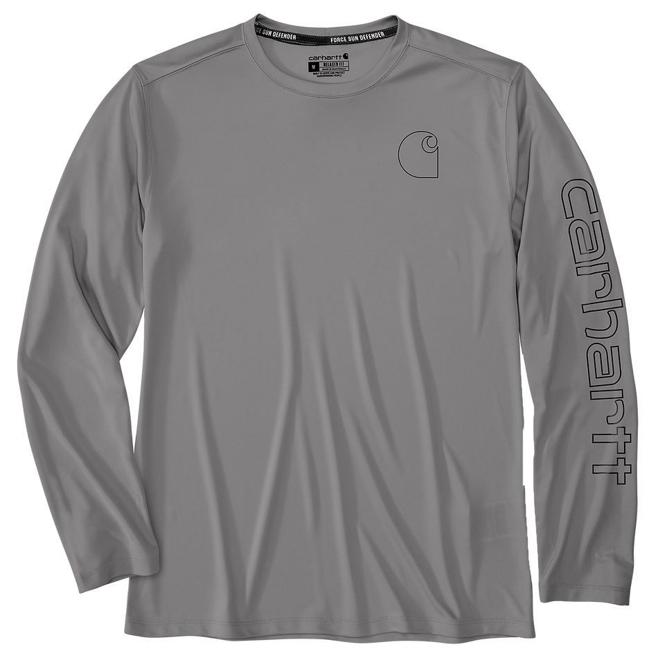 Carhartt Logo Graphic T-shirt LS Force Sun Defender - 107202 APH