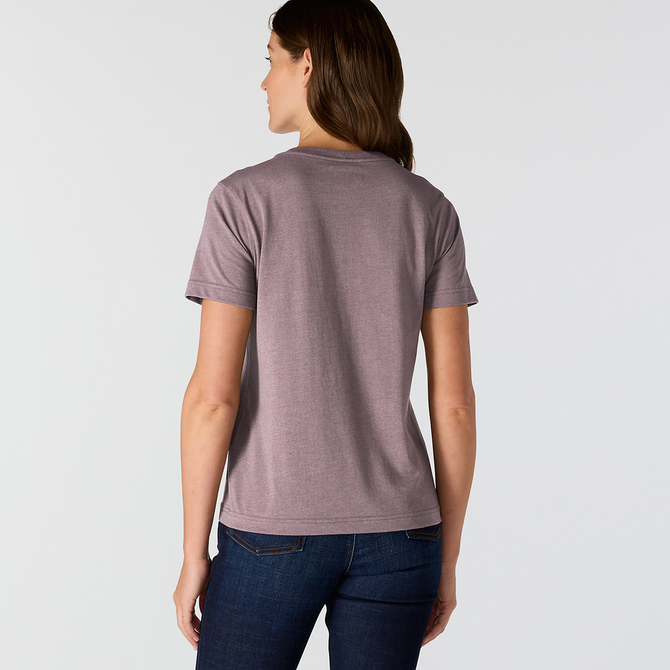 Women Irvine Relaxed T-shirt - Berry Heather 107391 V96