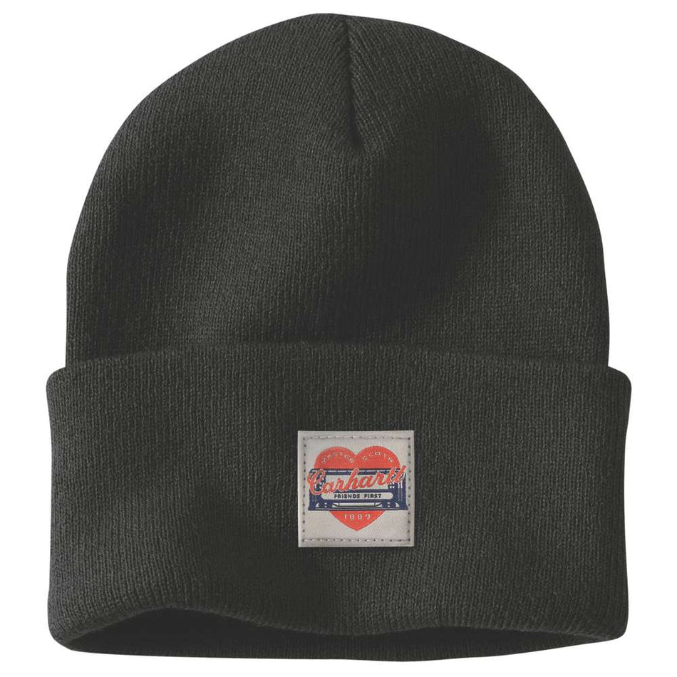 Carhartt Heart Patch Beanie Black - 107409