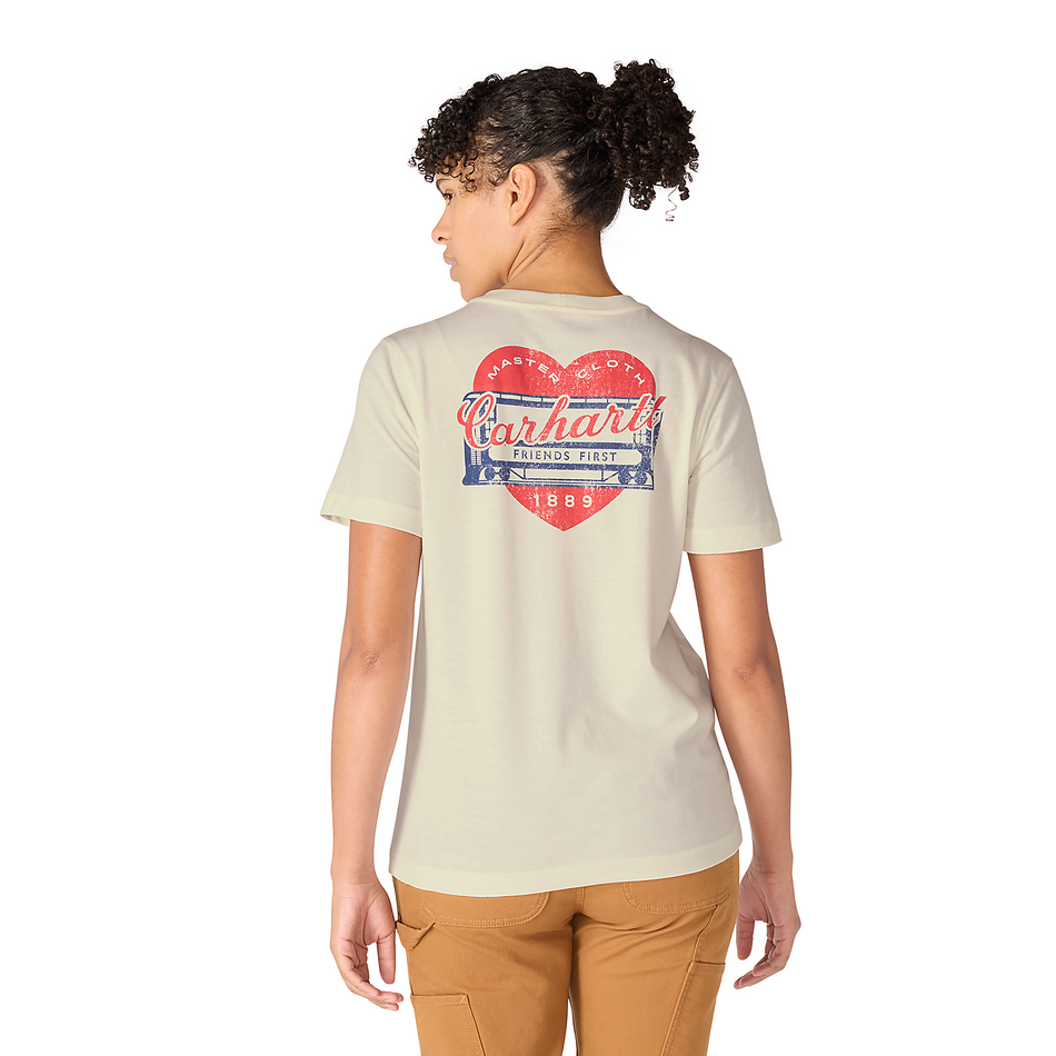 Irvine Relaxed Heritage Heart T-Shirt -107534 eggshell