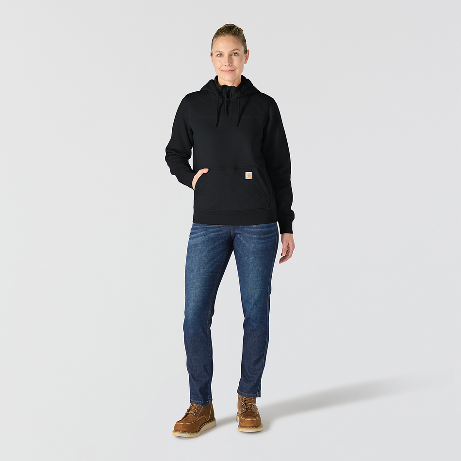 Carhartt Paxton Qrt Zip Sweatshirt - 107753 Black  N04