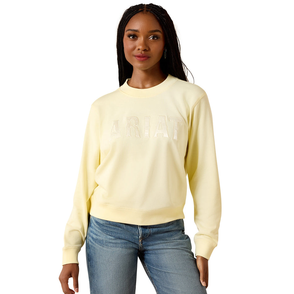 Womens Essential Crew Sweatshirt Pear - 10071634