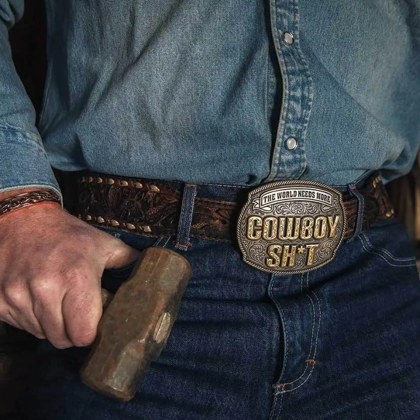 Belt Buckle Maverick "Cowboy Sh*t"