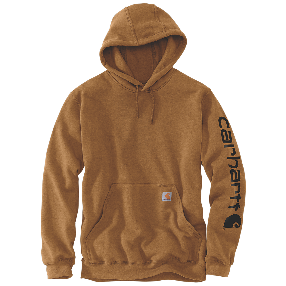 Carhartt Hooded Sleeve Logo Sweater - K288 Carhartt Brown