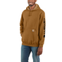 Carhartt Trui Met Capuchon En Mouwlogo - K288 Carhartt Bruin