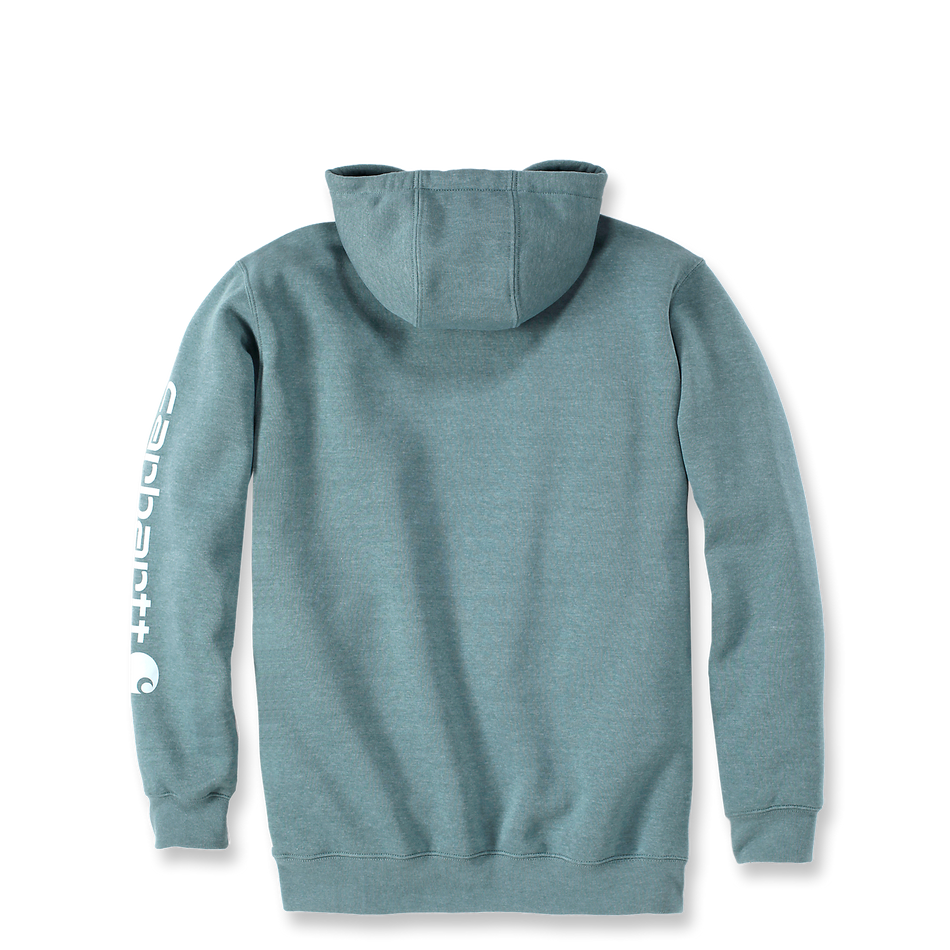 Carhartt Hooded Sleeve Logo Sweater -  K288  GE1 Sea Pine Heather