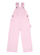 Schlüsseloverall in Kindergröße rosa gestreift