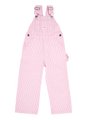 Schlüsseloverall in Kindergröße rosa gestreift